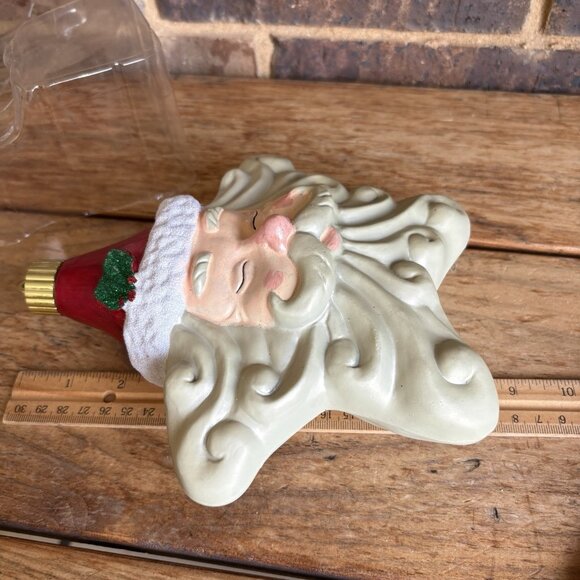 Jumbo Shatterproof Christmas Ornament Santa Claus Star 9”x8” - Picture 3 of 4